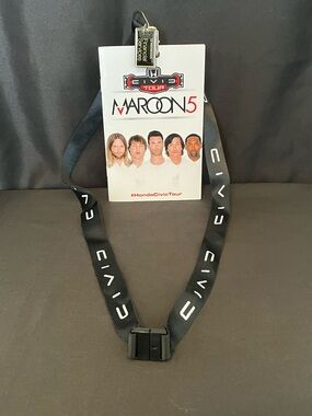 Maroon 5 Honda Civic Tour Promotional Lanyard with Tour Badge Holder